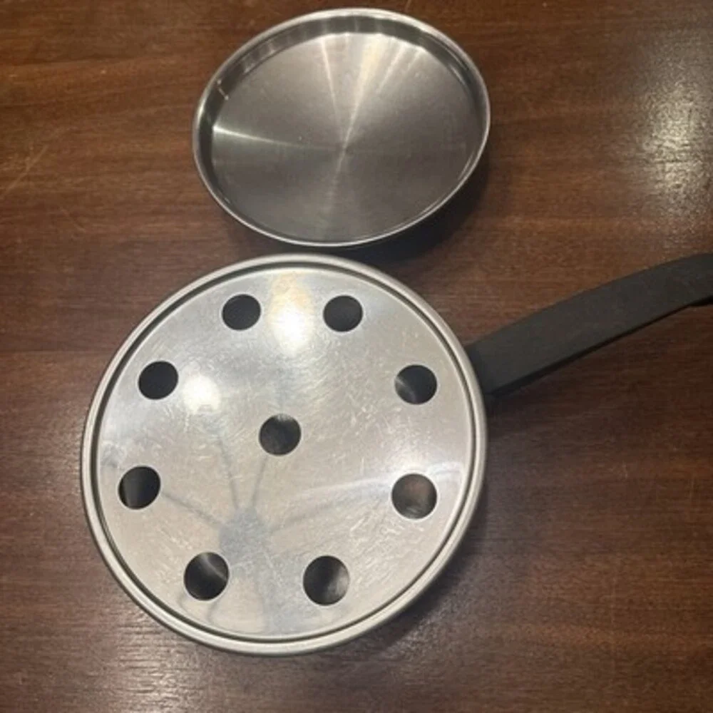 Vintage Seal O Matic Thermium Stainless Steel Pots USA 3 PC Set